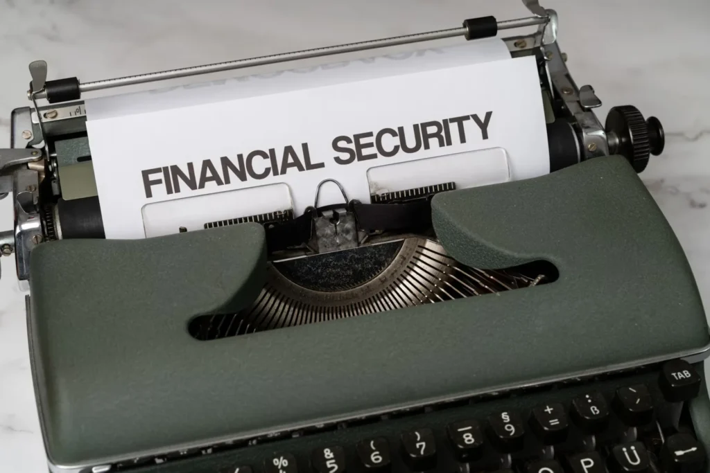 Reasons Your HELOC Application Can Get Denied A type writer with a financial security sign