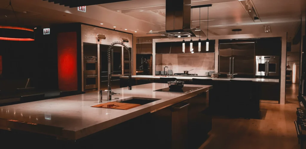 Tips for Furnishing Your Restaurant Kitchen a large kitchen with center island