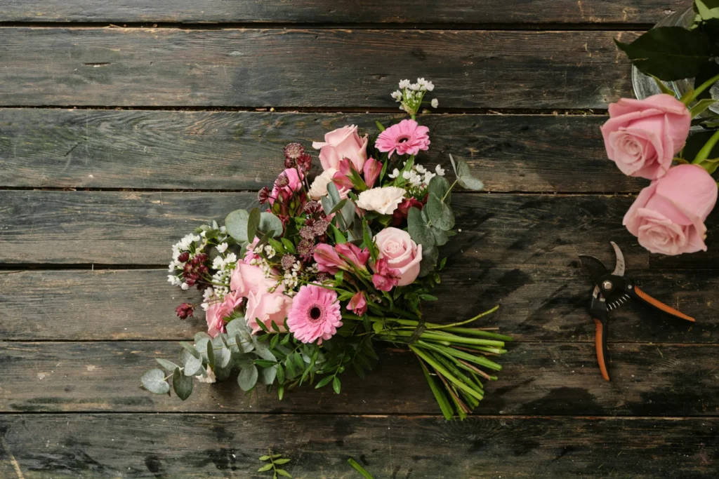 Floral Decor Inspired by the Elegance of the Emirates colorful flowers on table