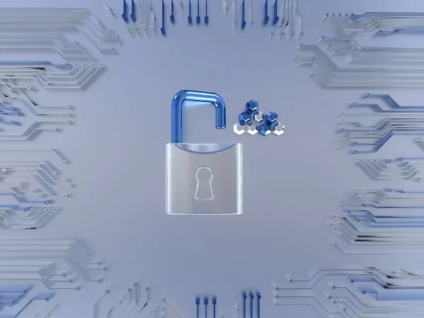 Cut Costs, Not Corners: Outsourcing Bookkeeping to Virtual Assistants Blue and grey lock