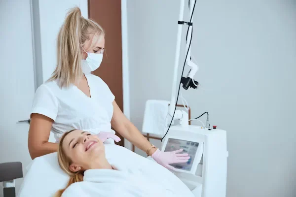 Professional Tips to Enhance Skin Care at Your Skin Clinic a woman laying on bed