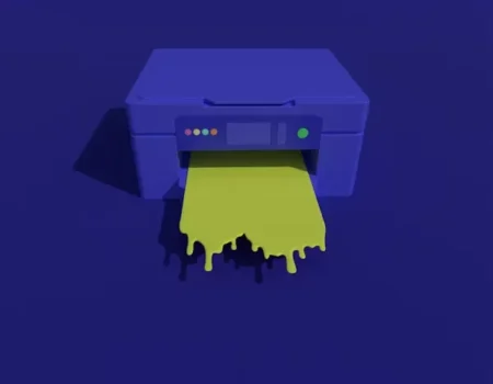 A blue printer