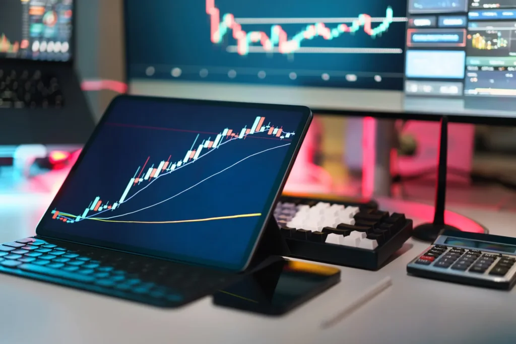 How Machine Learning Is Transforming Finance in 2025 laptop showing graph
