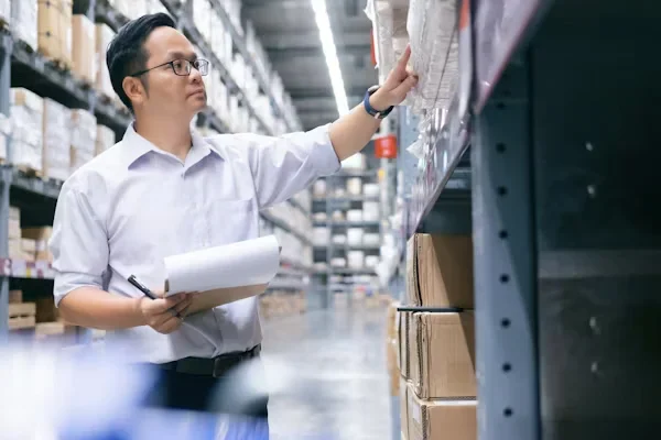 Quick Tips for Managing Your Safety Equipment Supplies Better man checking goods at warehouse