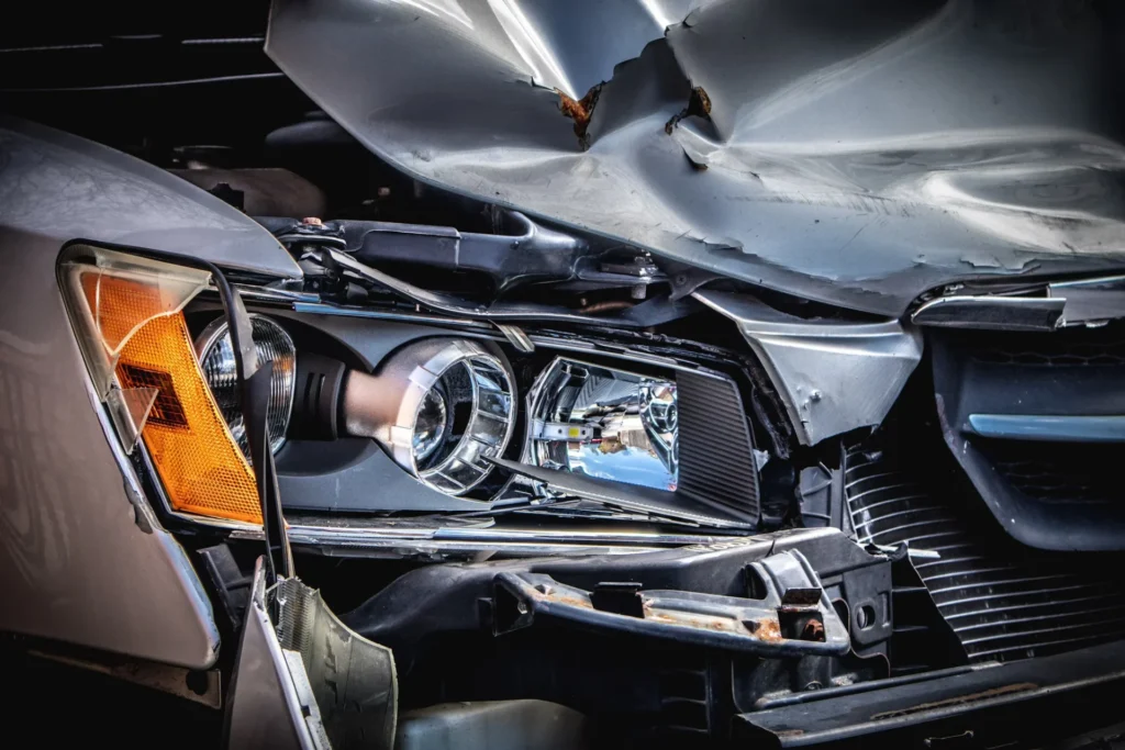 grey and silver car engine
