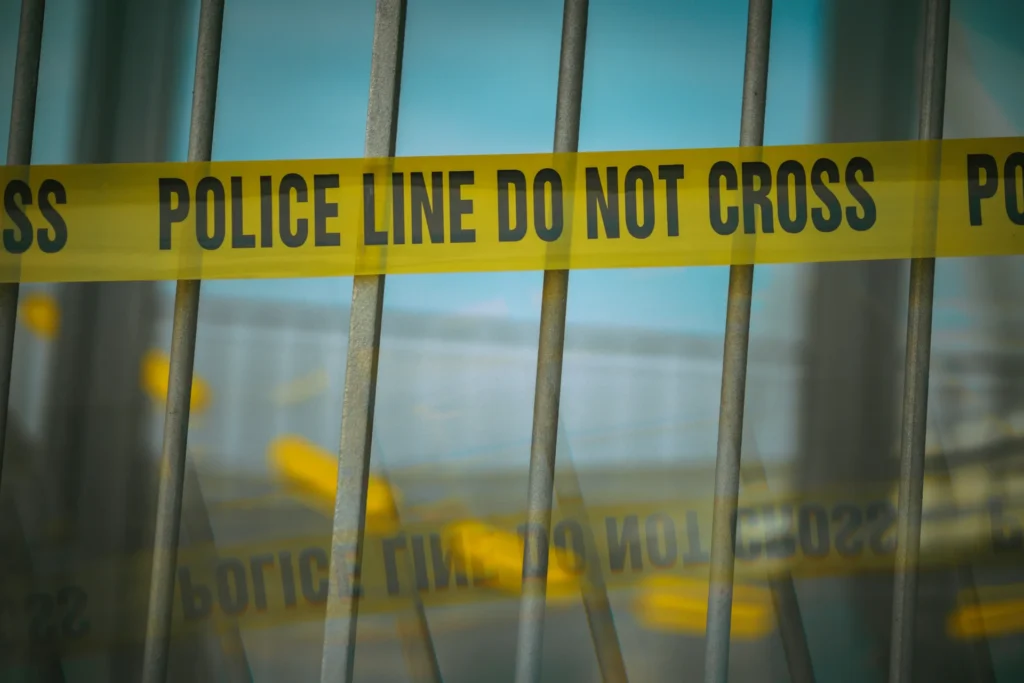 A police tape.