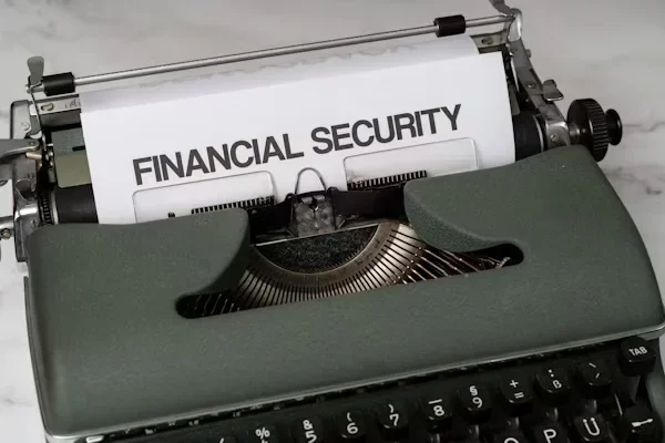 FINANCIAL SECURITY written on paper