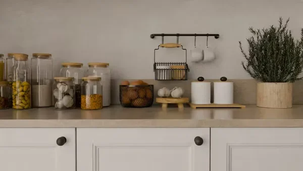 The Impact of Innovative Acrylic Products on Interior Design Jars on kitchen counter