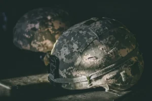 Military caps.