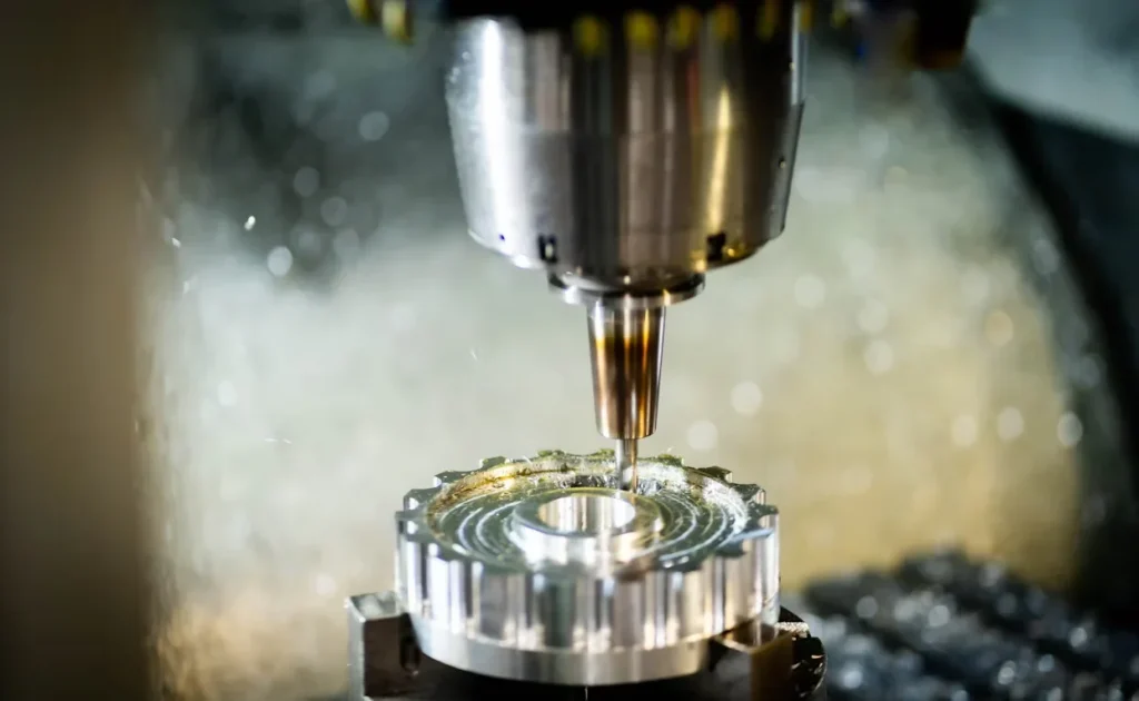 Precision EDM Methods Transforming Micron Level Component Engineering A machine cutting apiece of metal