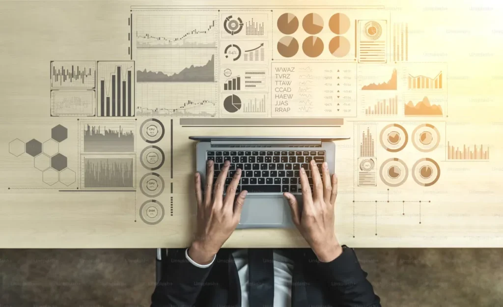 a man using laptop