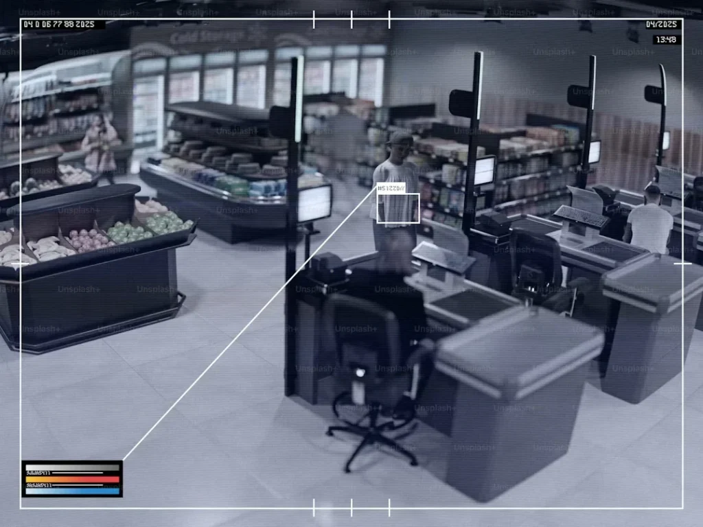 Why Las Vegas Businesses Choose Professional Camera Installation a security camera view inside of grocery store