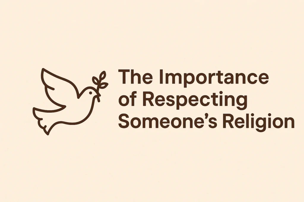 infographic of the importance of respecting someone's religion