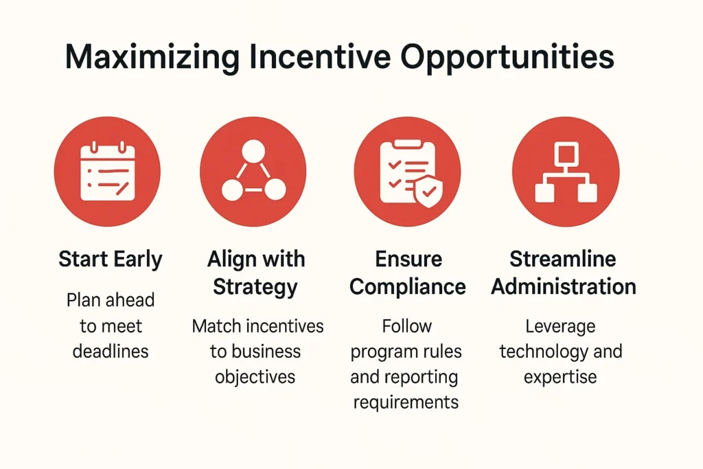 How to Maximize ROI with Location Incentives Across States infographic on maximizing incentive opportunities