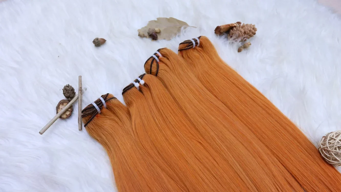 Transform Your Look with Wigs, Bundles, and Hair Toppers pair of orange hairs