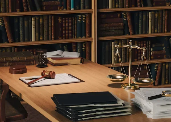Top Mistakes to Avoid After a Truck Accident several books and judges gravel on a table
