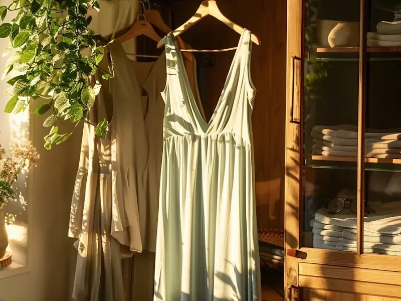 Elevate Your Wardrobe: The Allure of Chic Jumpsuits two jumsuits hanging on window 1 edited