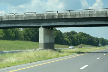 A highway bridge.