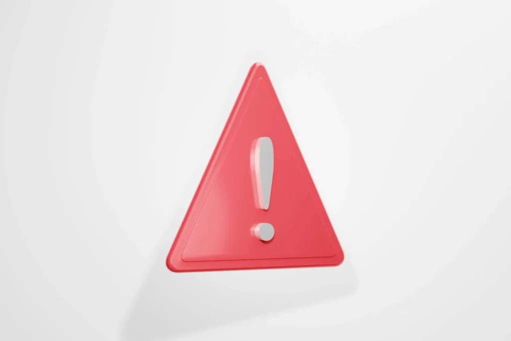 A warning sign.