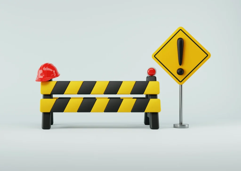 A Construction sign.