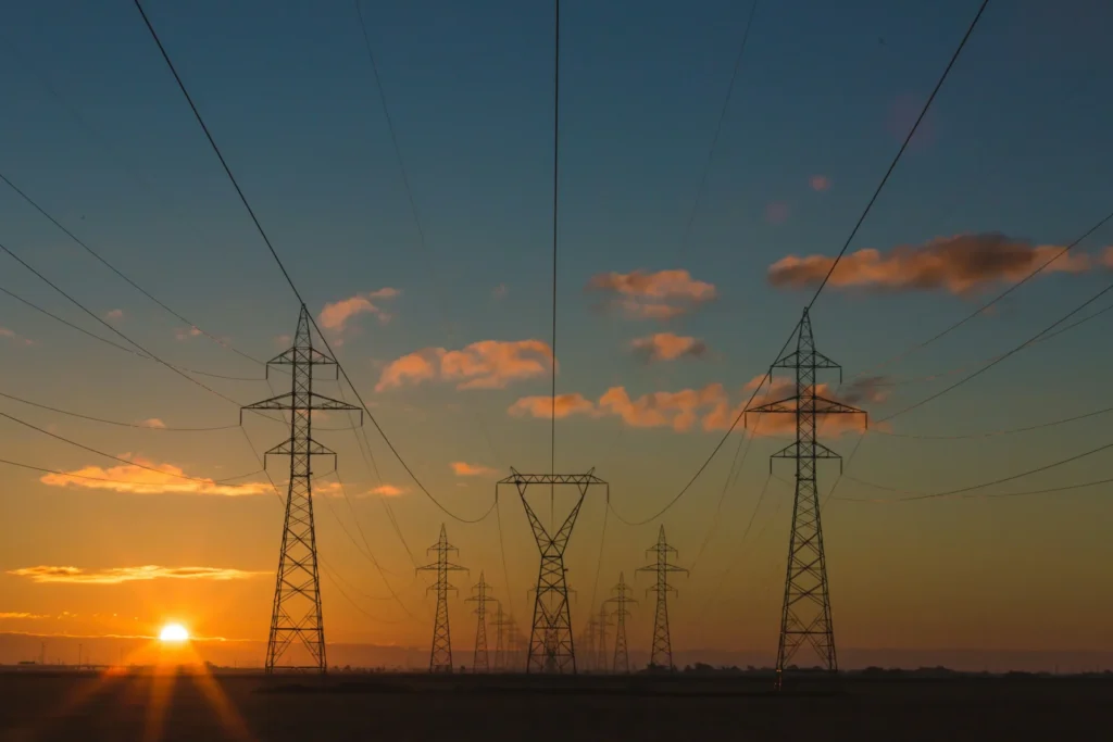 Electrical towers.