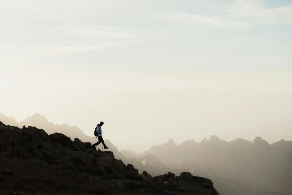 A hiker.