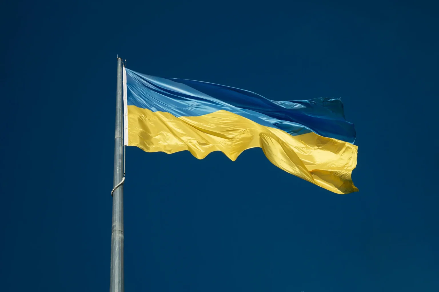 Russia Launches Record Aerial Attack On Ukraine Amid Ceasefire Talks A Ukrainian Flag