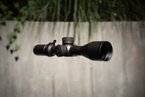 a close up shot of riffle scope