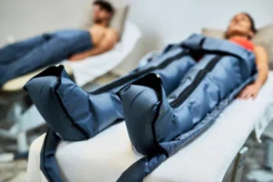 a man laying on bed