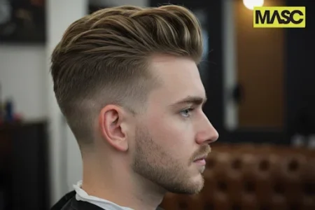 a man's side pose