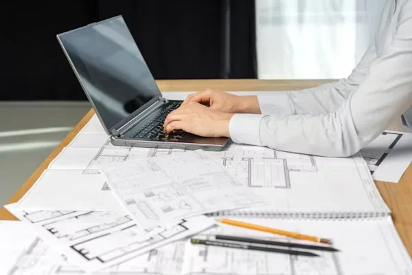 a man using laptop