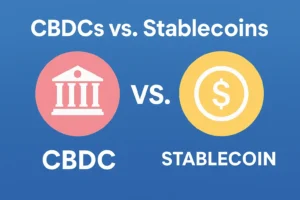 illustration of CBDCs VS Stablecoins