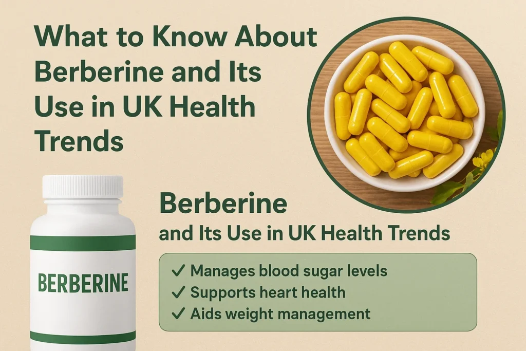 Berberine supplement capsules with benefits