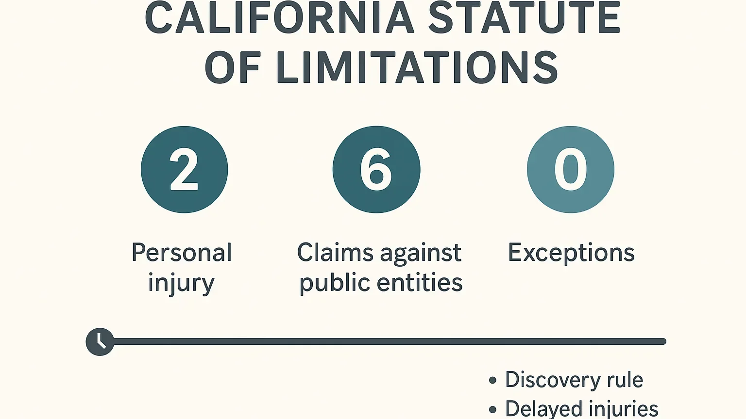 California statute of limitations timeline