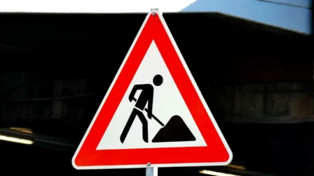 A Construction Sign.