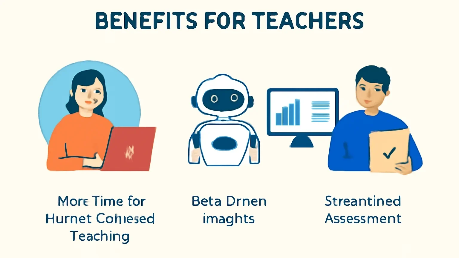 Illustration of AI benefit for teacher