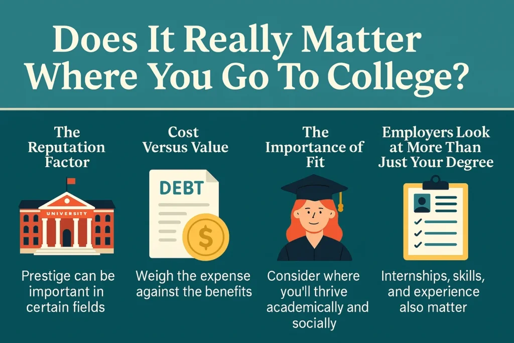 Illustration of where you go to college