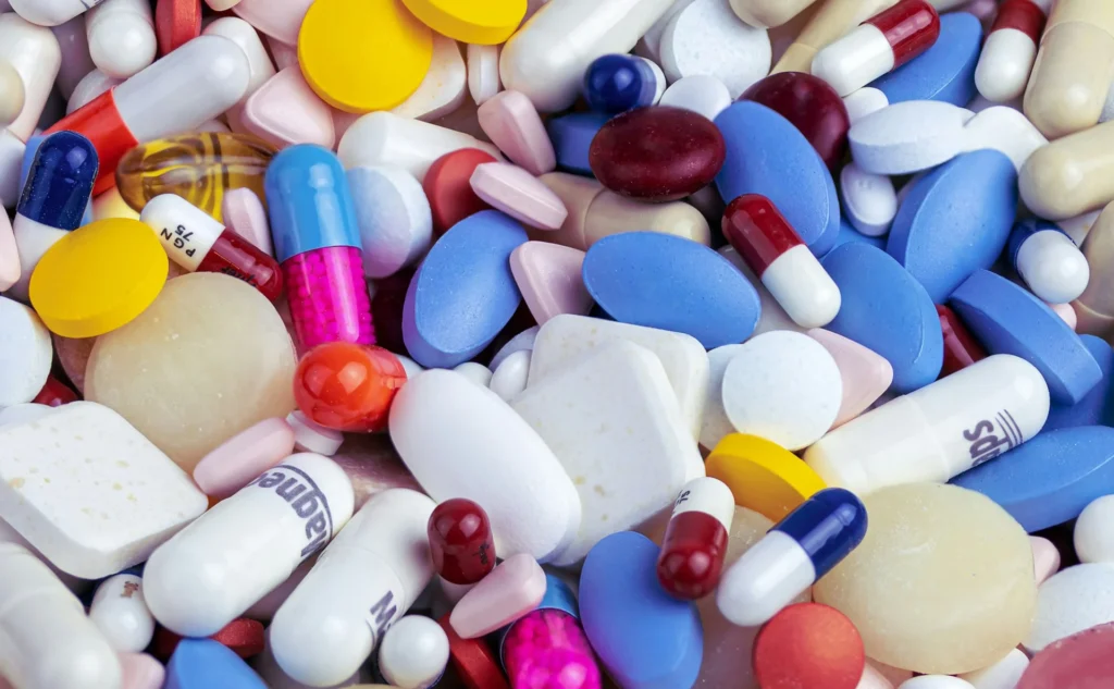 Different type of medicines.