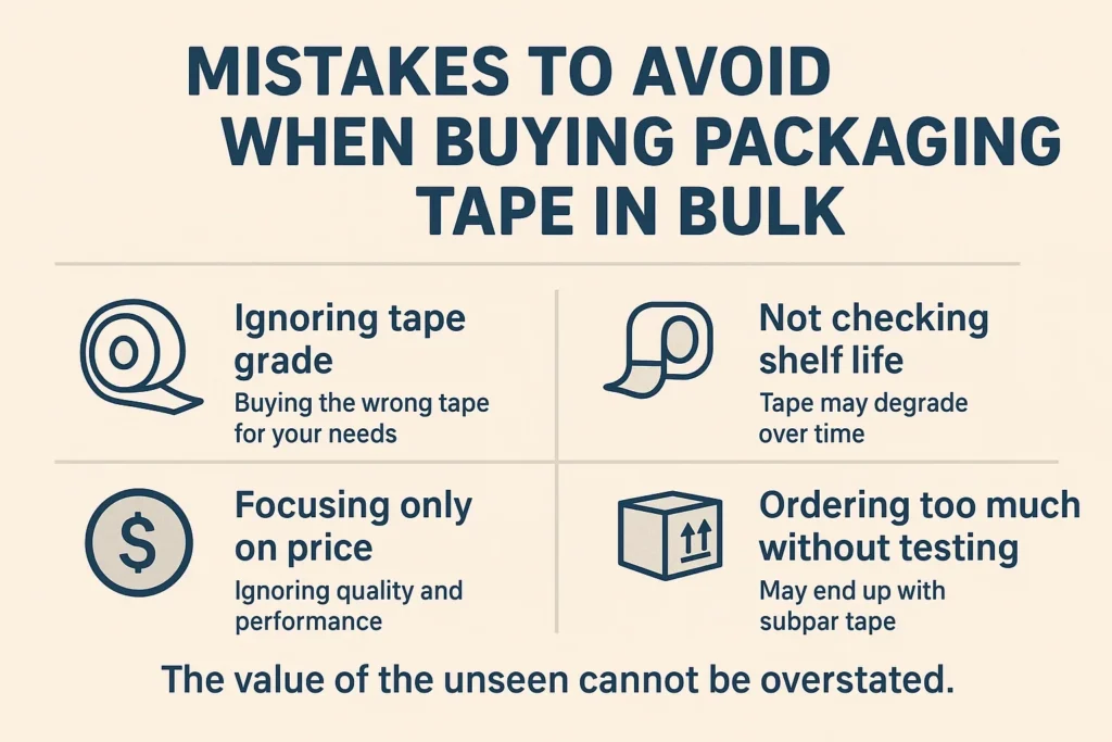 Increasing Efficiency with Heavy Duty Tape in Bulk Packaging tape bulk buying mistakes