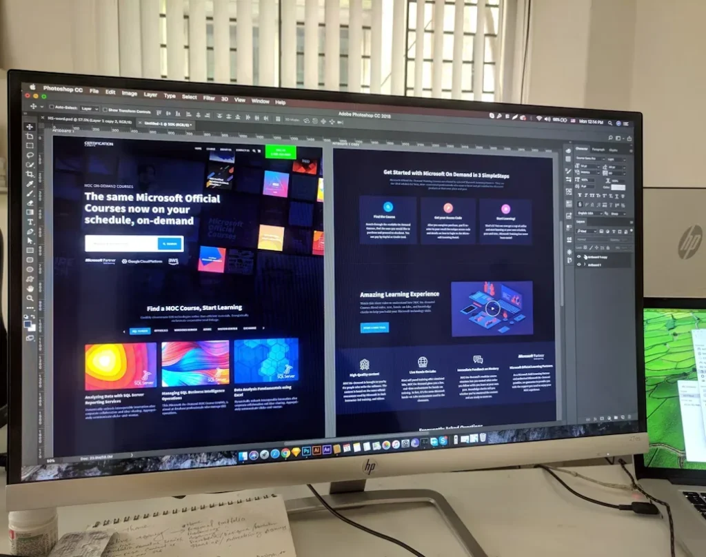 a computer screen showing colorful icons
