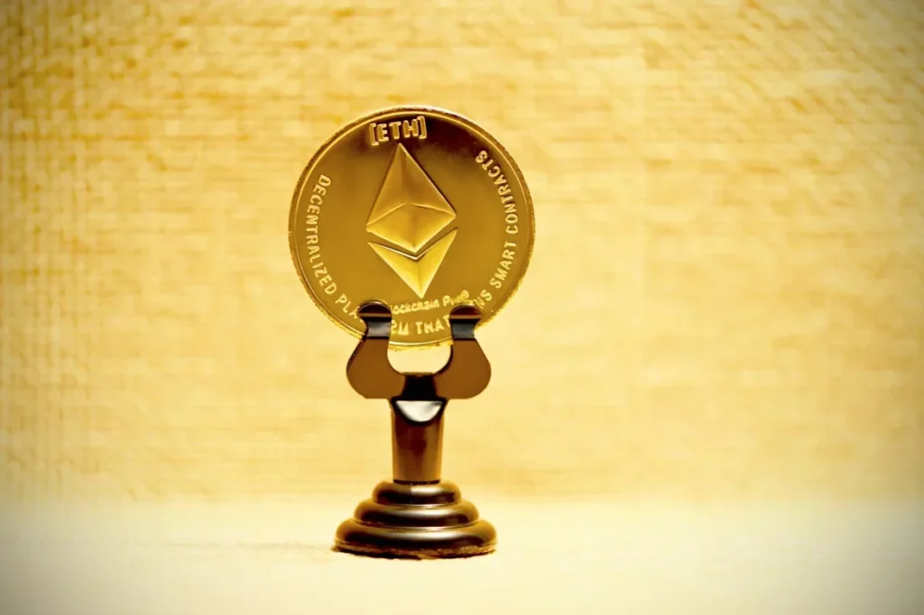 Crafting Custom Trophies: Celebrating Achievements with Personal Flair a gold coin on wooden stand
