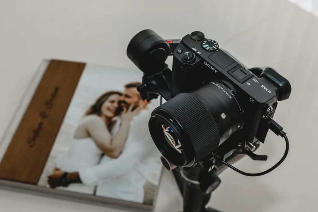 camera with a photo album