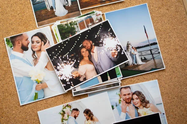 photo card on table