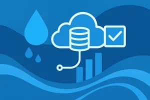 Abstract water technology theme illustration
