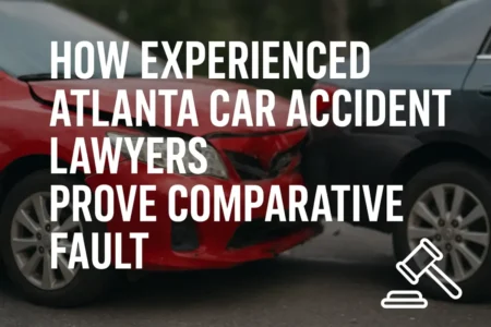How Experienced Atlanta Car Accident Lawyers Prove Comparative Fault Atlanta car crash lawyer graphic