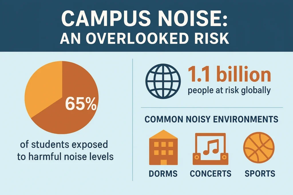 Campus noise infographic
