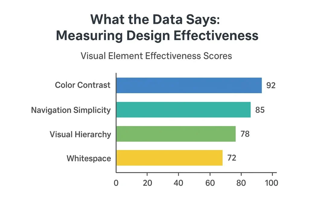 Design effectiveness scores bar chart