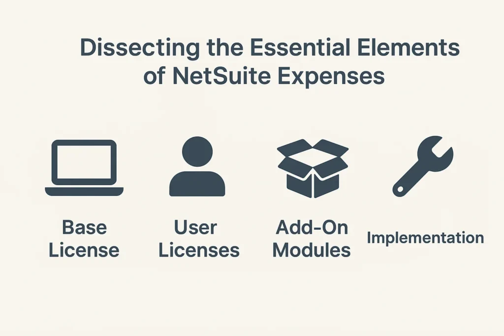 NetSuite cost categories breakdown infographic