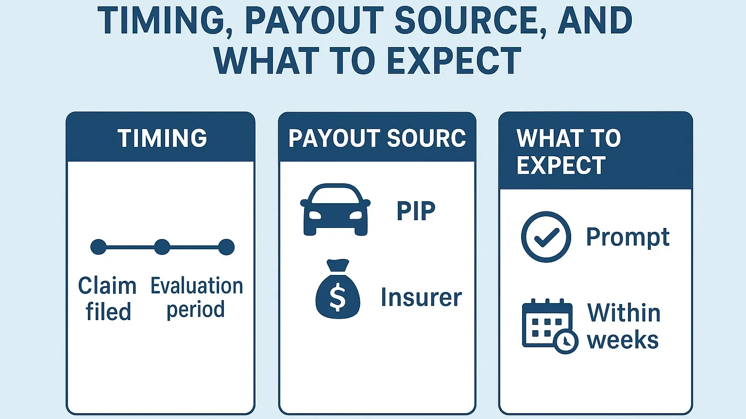 Key Non-Economic Damages You Can Pursue in Southfield Car Accident Cases Payout timing and expectations infographic