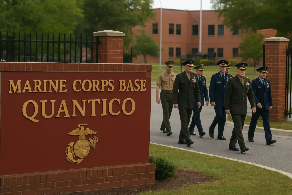 Mystery at Quantico: All U.S. Generals Summoned,Is War Imminent?” Quantico